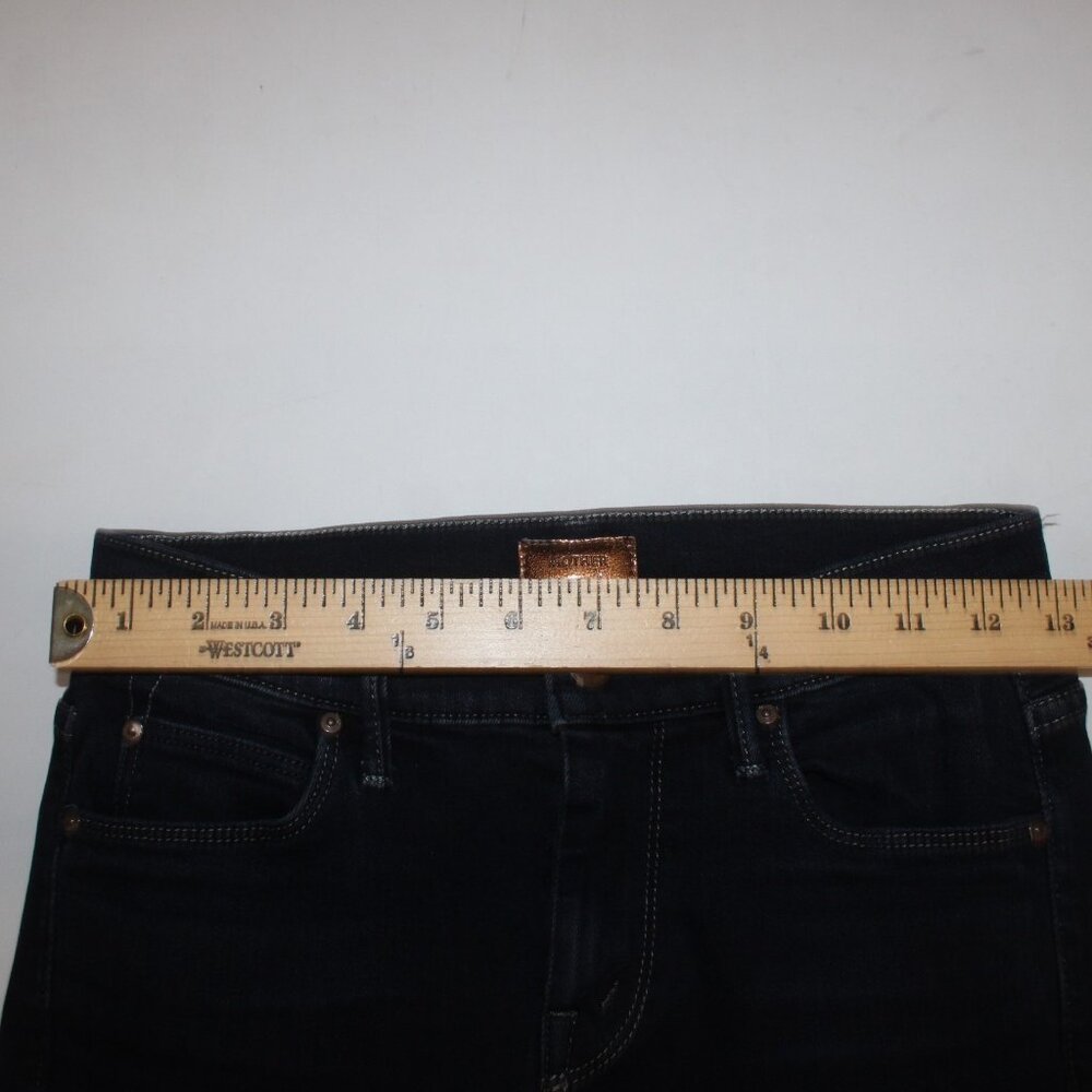 Mother Jeans The Rascal Sz 25 x 33 Dark Blue Denim Straight Cotton Poly Jeans - Picture 6 of 12